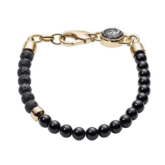 Bratara Diesel Stackables DX1058710, Auriu, Negru