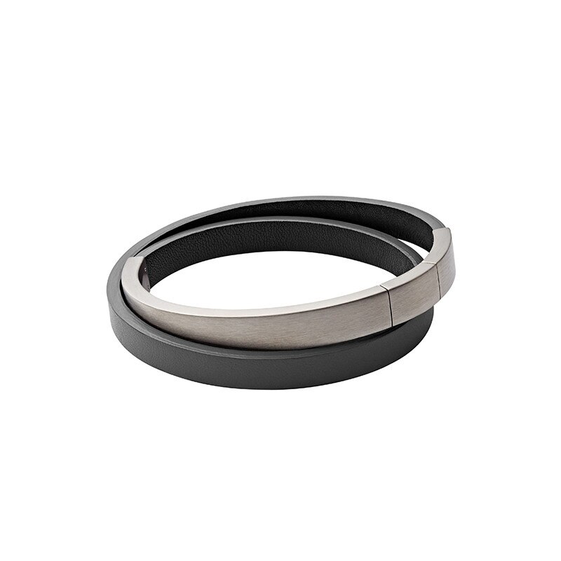 Bratara Skagen Vinther SKJM0101040, Argintiu, Negru