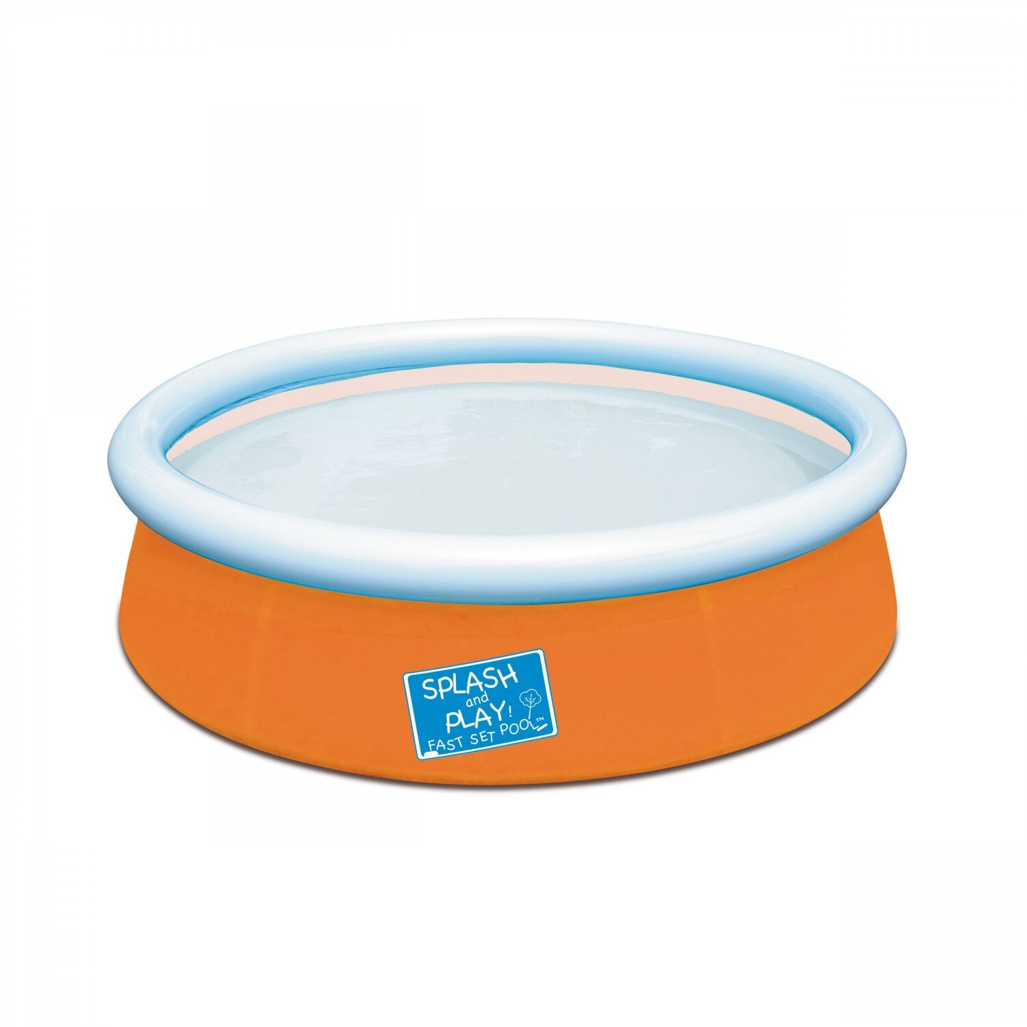 Piscina gonflabila Bestway, pentru copii, din PVC + Poliester, 152 x 38 cm, portocaliu