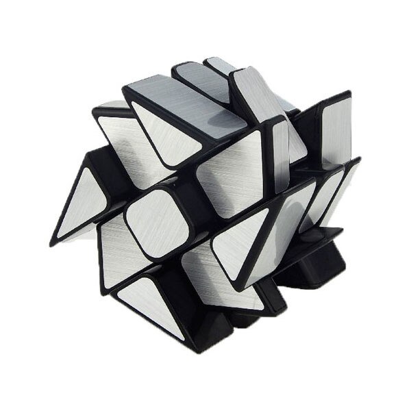 Cub Rubik Mirror 3x3x3 Fisher, Moyu YiLeng, Silver, 89CUB
