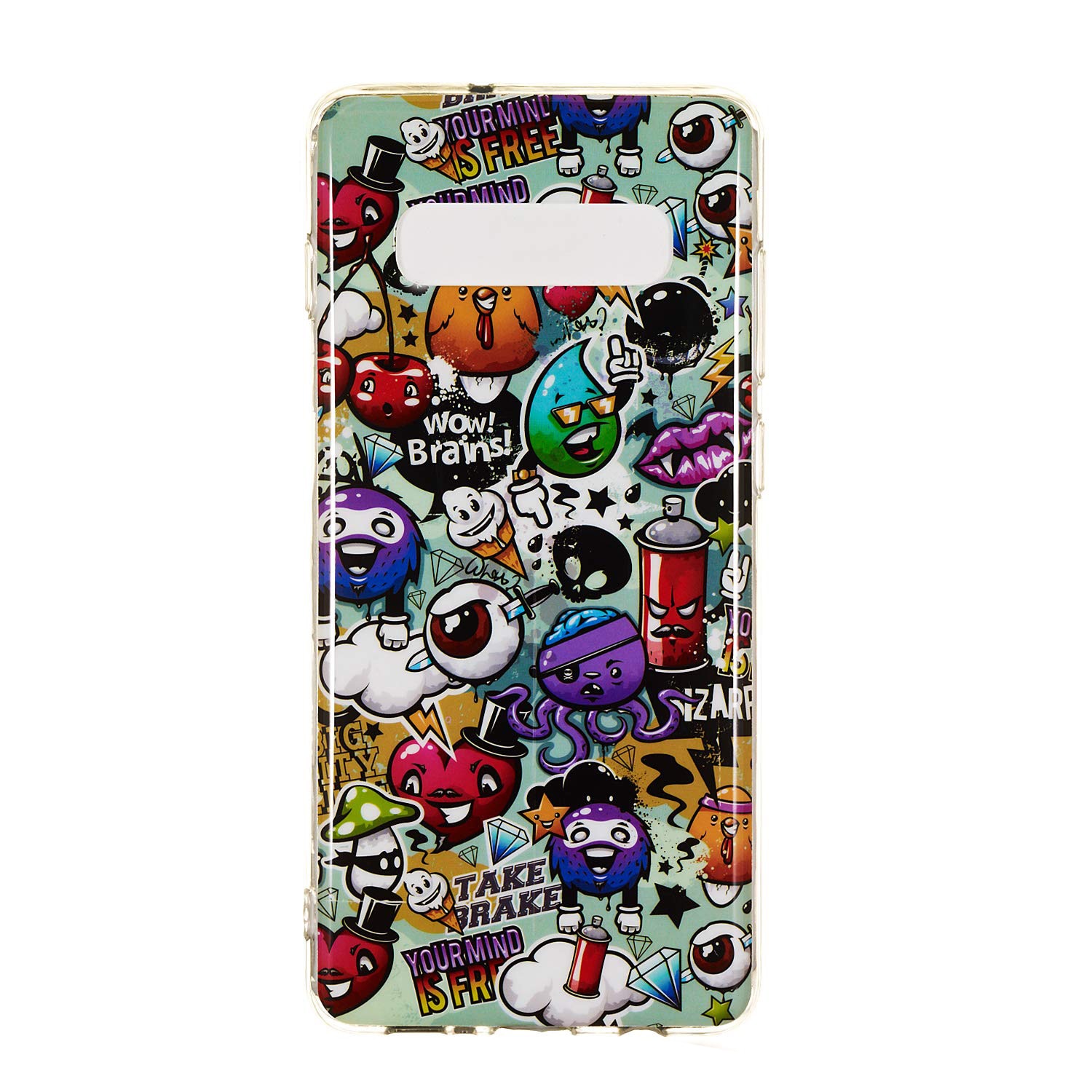 Carcasa Husa Samsung Galaxy S10 Model Graffiti, Fosforescenta, Viceversa