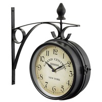 ceas de perete ornamental cu 2 fete railway station negru 21 cm imagen 31_0_
0