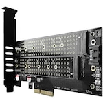 Адаптер AXAGON PCI-Express 3.0 x4 към dual M.2 SSD