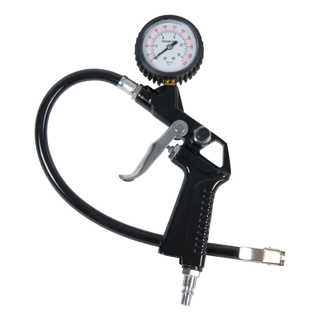 Pistol cu manometru pentru anvelope, Ferm, 8 Bar, 1/4 ', 350 mm