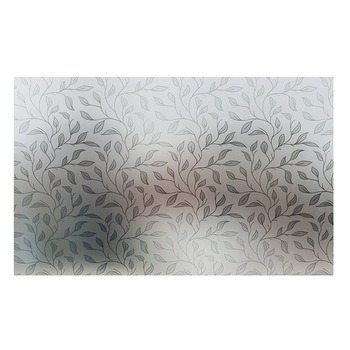 Folie pentru geam decorativa crengute cu frunze gri, 5 m x 1 m Folie pentru geam decorativa crengute cu frunze gri, 5 m x 1 m