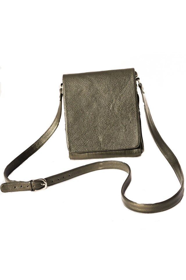 Geanta din piele naturala Epos, Amaya, neagra, handmade, 25 cm x 18 cm