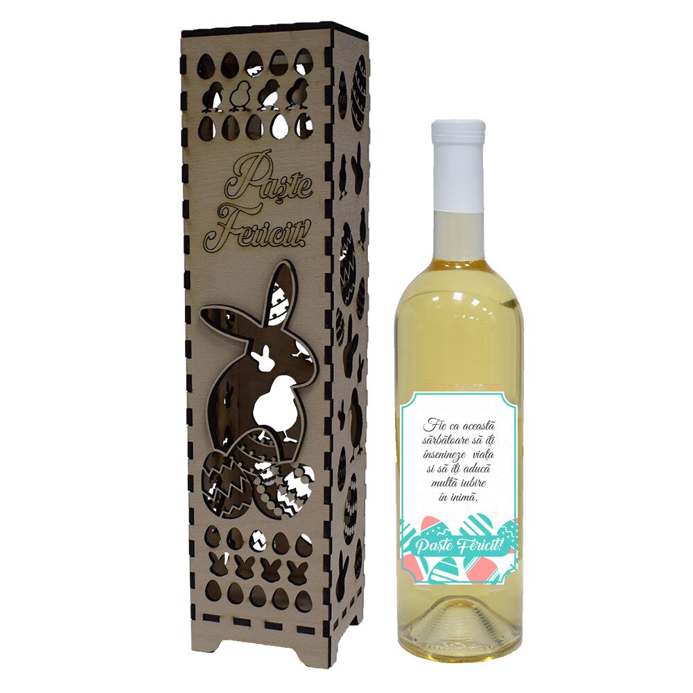 Cadou cu Vin 7.5 dl pentru Pasti/Verde