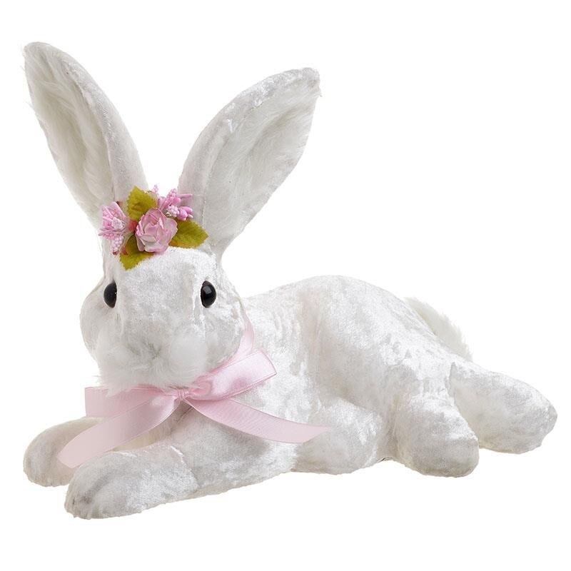 Iepuras alb poliester, 30.5 x 19.5 x 25.5 cm