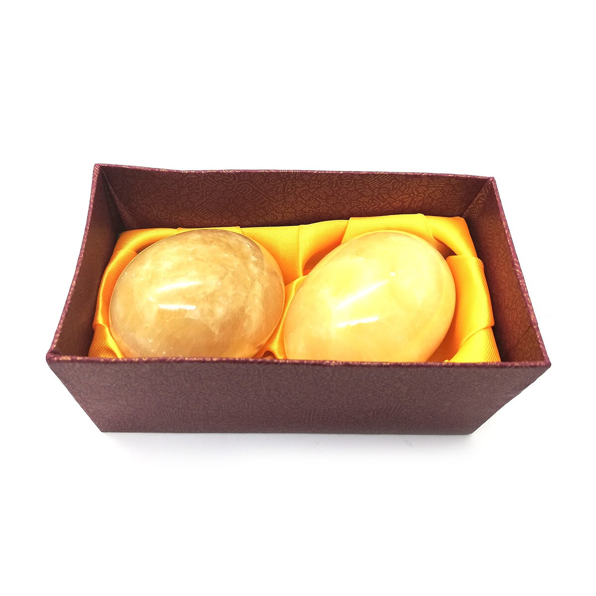 Set Oua decorative din marmura 2 buc/set, D8, crem