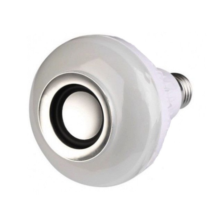 Gonga Hangszórós izzó, távirányító, Bluetooth, fehér