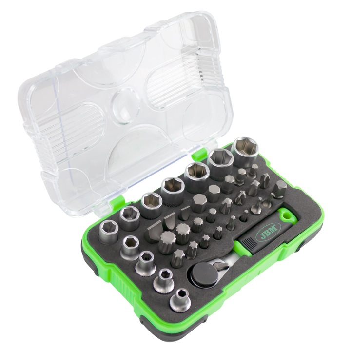 Trusa De 38 Piese Cu Clichet Telescopic De 14 Jbm