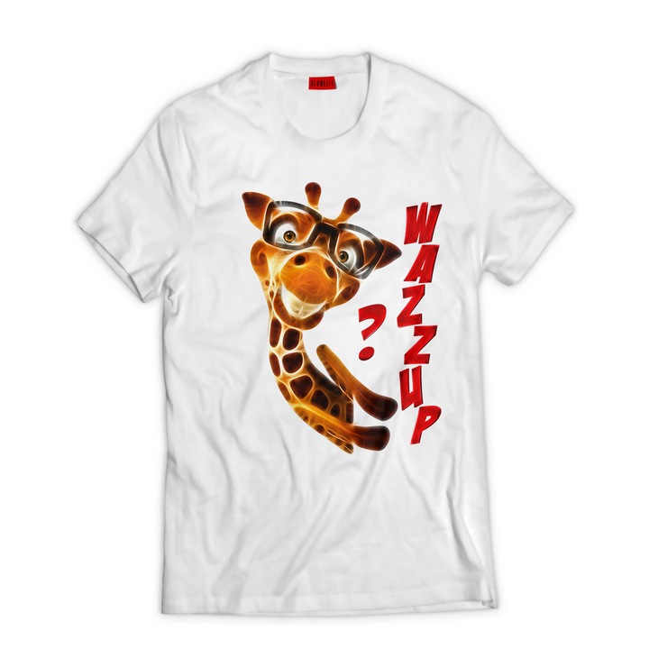 Tricou Wazzup , Culoarea Alb, Marimea S