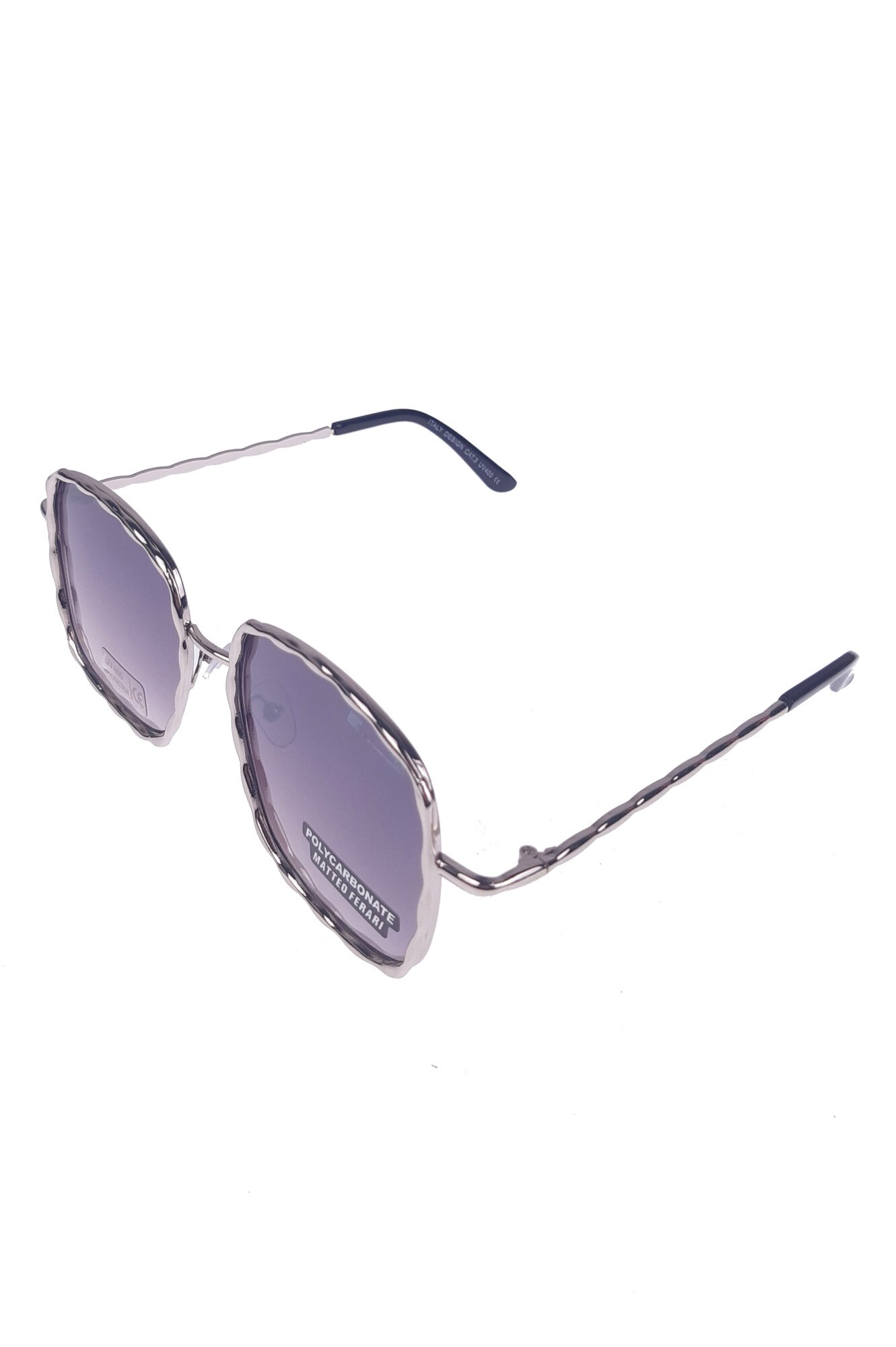 Ochelari de soare dama argintii, UV 400 Matteo Ferari MFJH-002B, 60-10-150