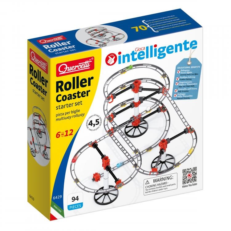 Set creativ pentru copii Roller Coaster Skirail Welcome, 5 metri, 94 piese
