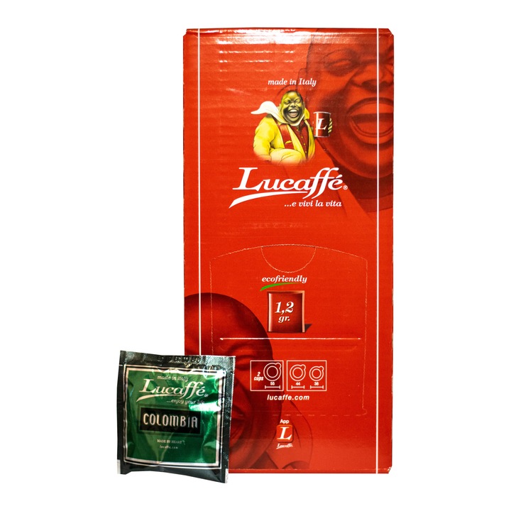 Cafea Monodoze, Cialde Lucaffe Colombia, 150 paduri diametrul 44