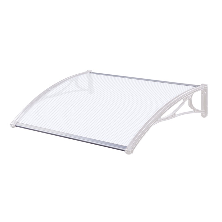 Copertina 100cmx80cm, IZOPOL-800, policarbonat celular clar, brat plastic alb PP + GF