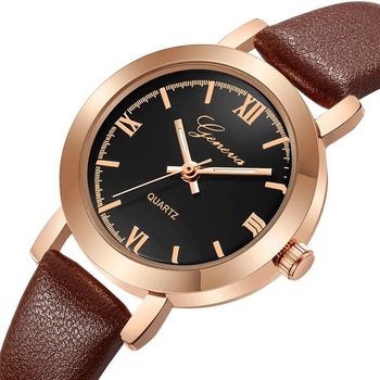 Ceas dama casual Geneva Melanie, maro-negru Ceas dama casual Geneva Melanie, maro-negru