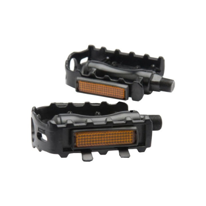 Pedale drepte pentru bicicleta, din aluminiu, negre, YTGT-50118.1