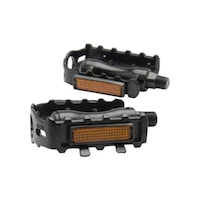 Pedale drepte pentru bicicleta, din aluminiu, negre, YTGT-50118.1