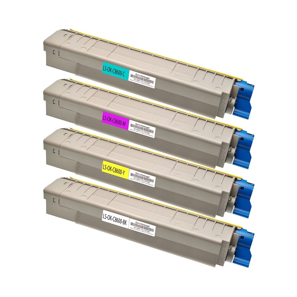 Set 4 Cartuse C8600 BK/C/M/Y 24000 Pag compatibile Oki C 8600N, 8600 DN, 8600 CDTN, OKI C 8800 CDTN, 8800 DN, 8800N