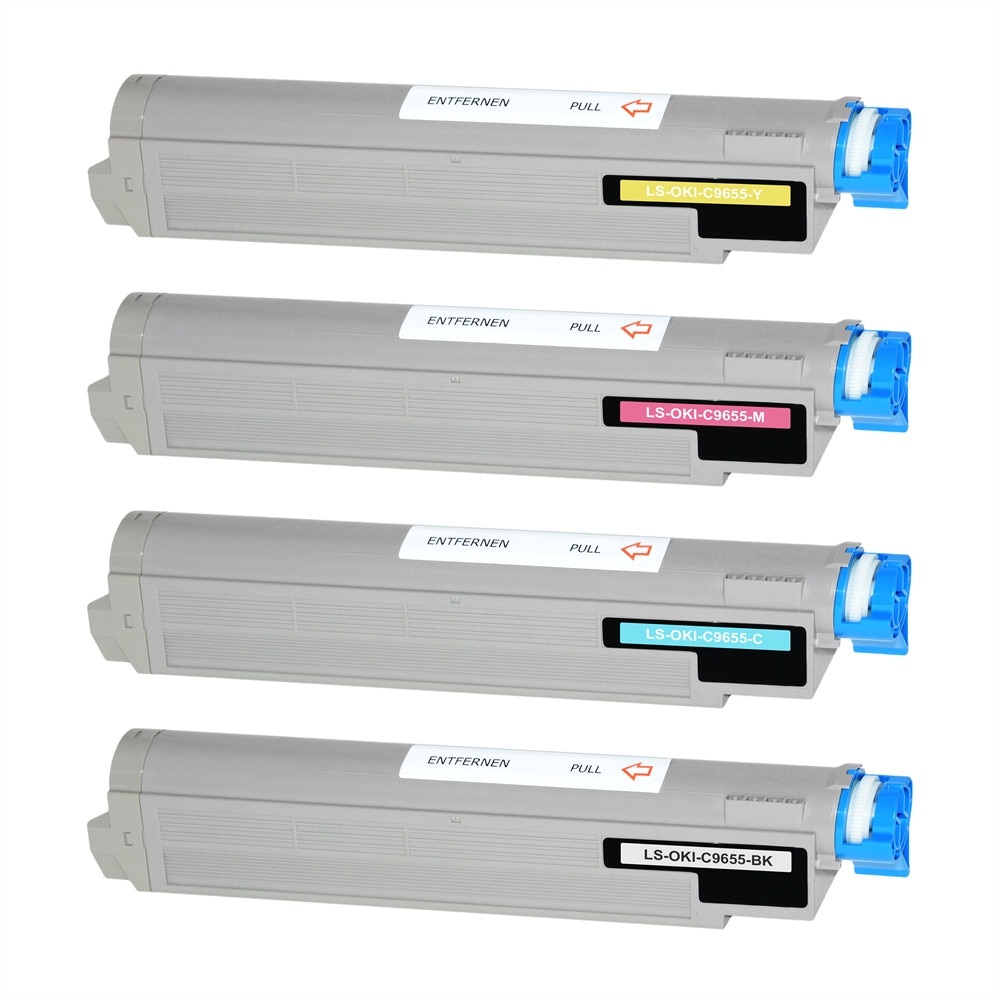Set 4 Cartuse C9655 BK/C/M/Y 90000 Pag compatibile Oki C9655N,9655DN,9655HDN,9655HDTN