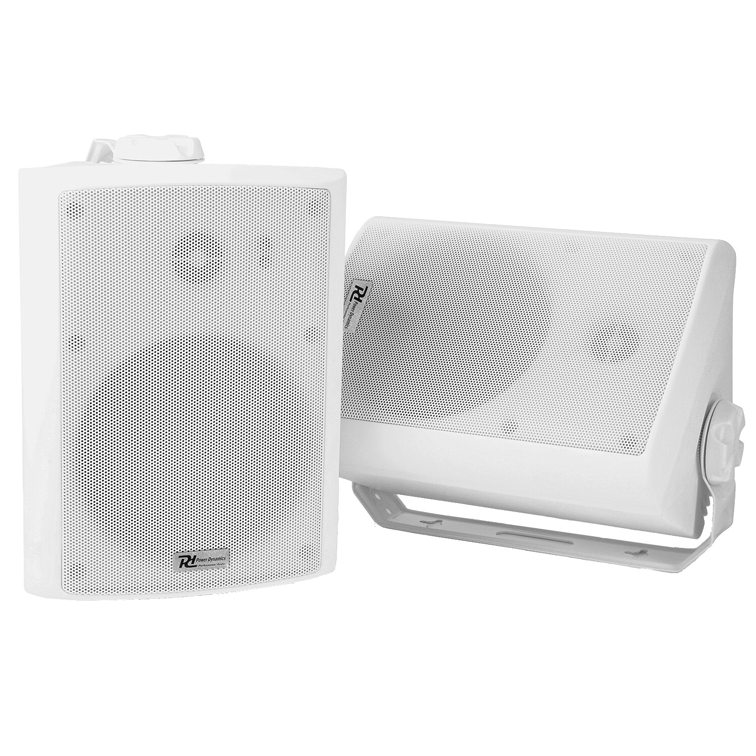Set 2 boxe amplificate pe 2 cai, Bluetooth/Wi-Fi, 4", 60W RMS, alb, Power Dynamics WS40A