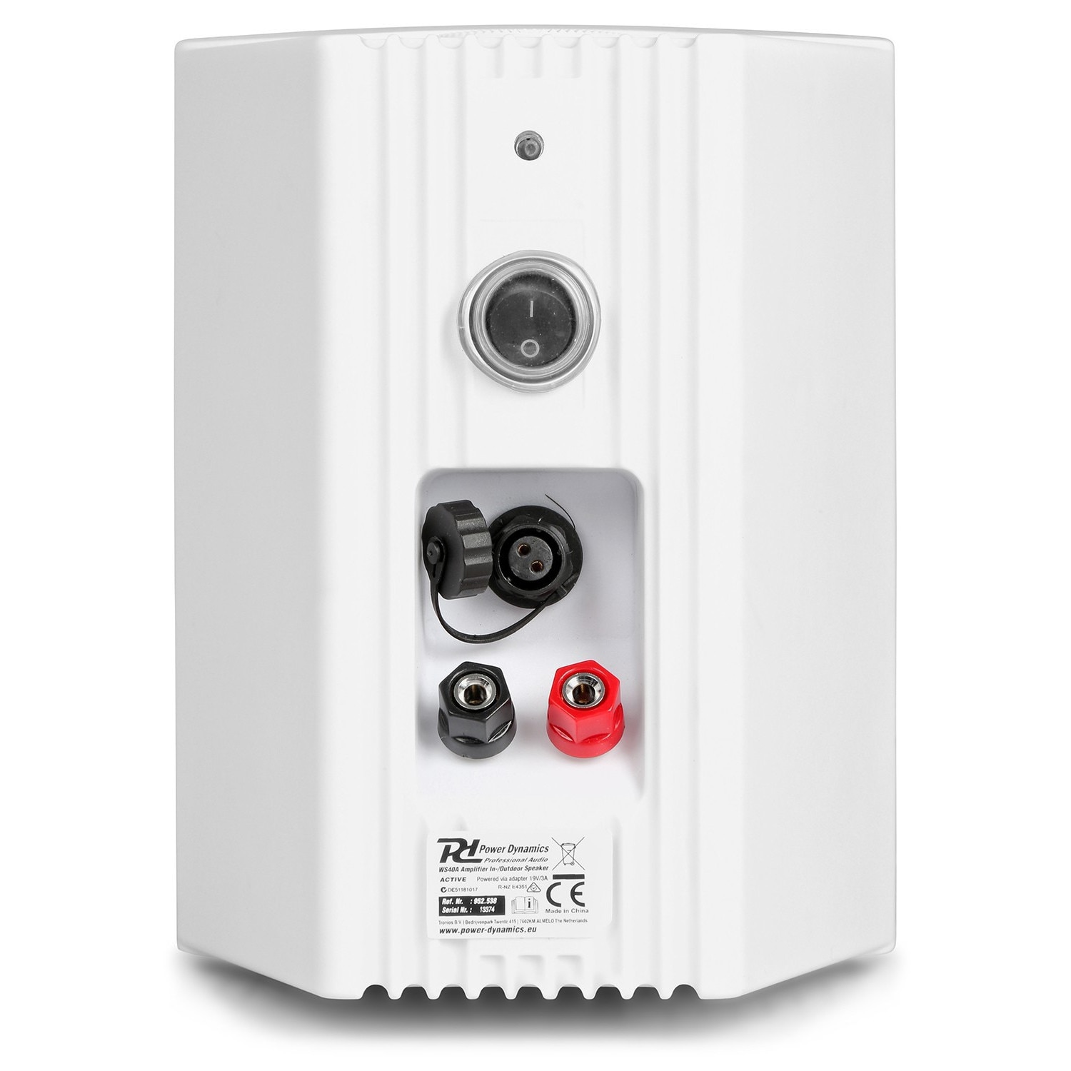 Set de 2 boxe amplificate pe 2 cai, Bluetooth/Wi-Fi, 5.25", 60W RMS, alb, Power Dynamics WS50A