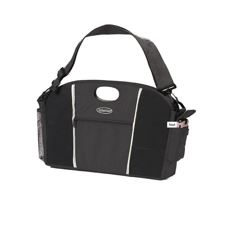 Multifunkcionális szervező csecsemőknek, gyerekeknek és anyáknak IDL, Black Mommy Junior, Nagyon jól elosztva, hogy el tudja vinni gyermeke minden szükséges holmiját, A legjobb minőségű anyagokból készült a fokozott ellenállás érdekében