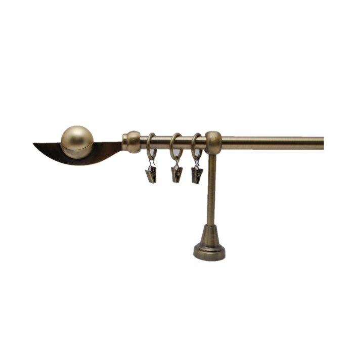 Galerie simpla Flamingo 16mm, lungime 240 cm, aur antic