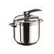 Oala sub presiune inox Grunberg, 12 L, Baza tripla, Incapsulata, 2 Supape, Argintiu