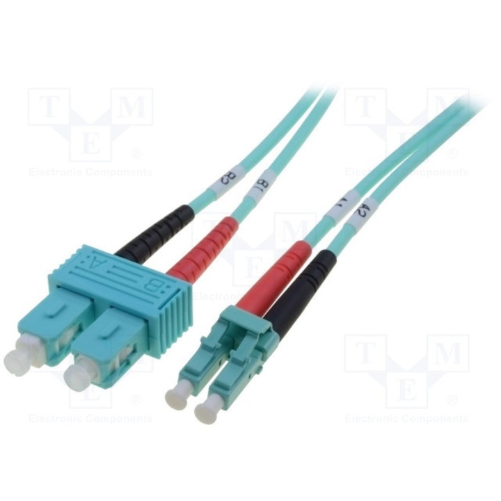 Cablu de retea din fibra otica, Digitus, LC / SC OM3, 1 m
