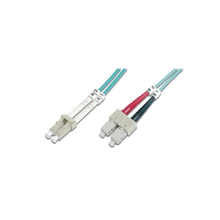 Cablu de retea din fibra optica , Digitus , LC / SC OM3 , 5 m