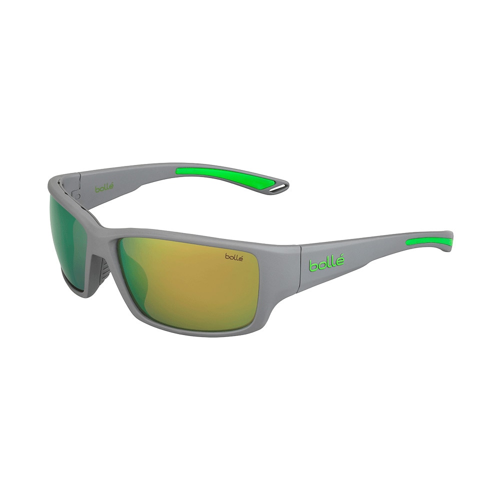 Ochelari Outdoor Bolle Kayman polarizati, Gri mat/Verde