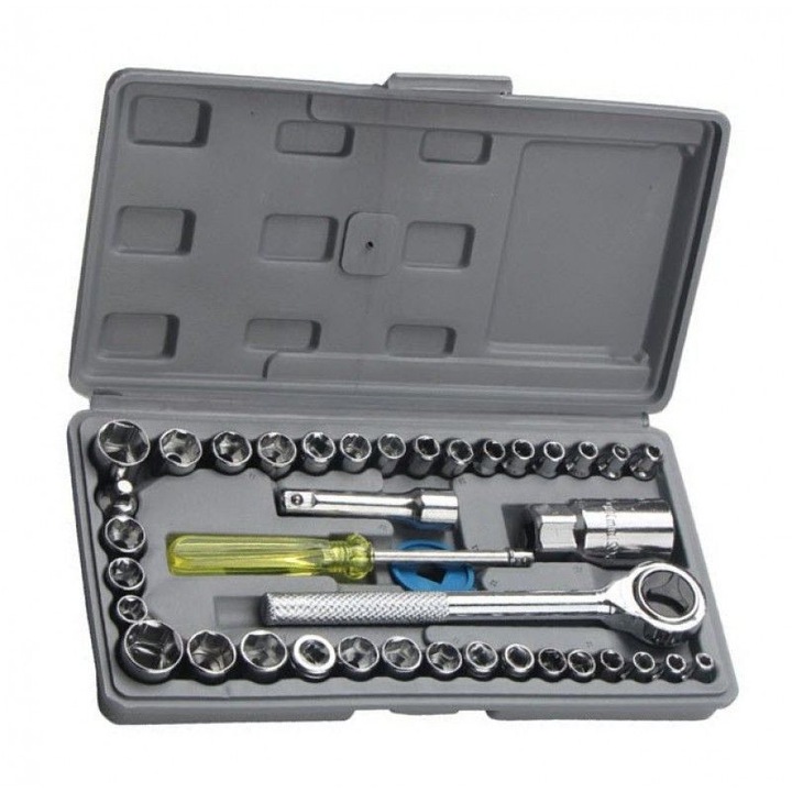 Trusa de chei tubulare, 40 piese, ultraportabila
