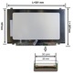 Display laptop Toshiba Tecra A40-C-1DF 14.0 inch 1920x1080 Full HD IPS