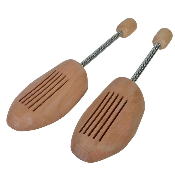 Комплект за грижа за обувки от номер 39 до 43, 29х7 см, дърво + метал за поддръжка на нови обувки, преса за обувки