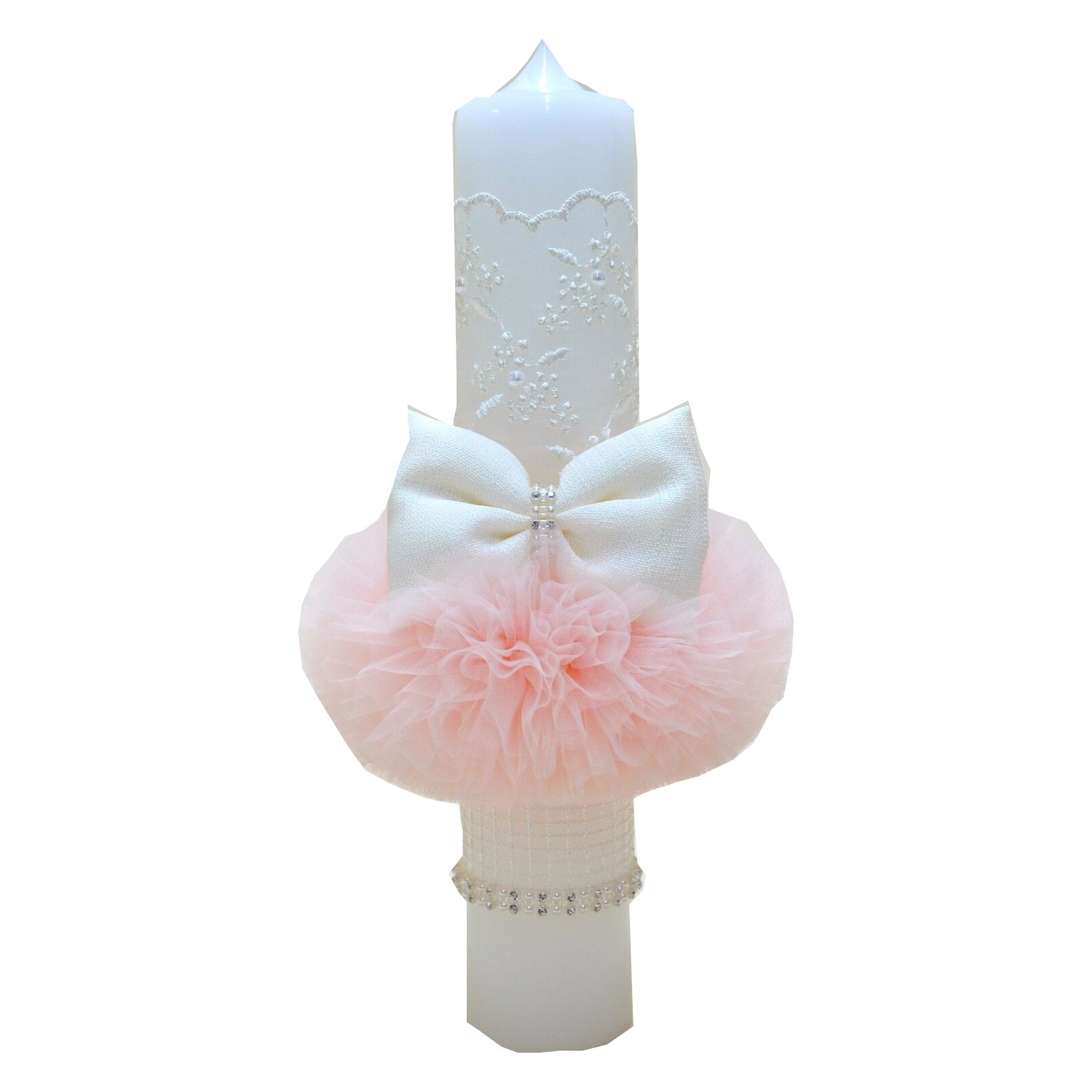 Articol de botez, lumanare, fetita, roz, Charrisma, 0-9 luni