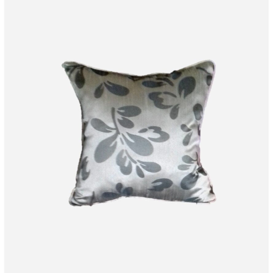 Perna decorativa, design floral stilizat, gri deschis/gri inchis, PERFUME G, 40 x40 cm