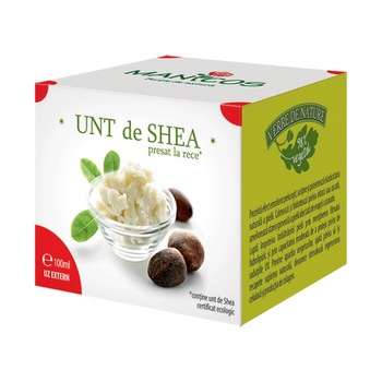 Unt de Shea presat la rece certificat ecologic 100 ml Unt de Shea presat la rece certificat ecologic 100 ml