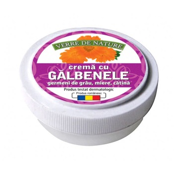 Crema cu galbenele, germeni de grau , miere si catina 15gr Crema cu galbenele, germeni de grau , miere si catina 15gr