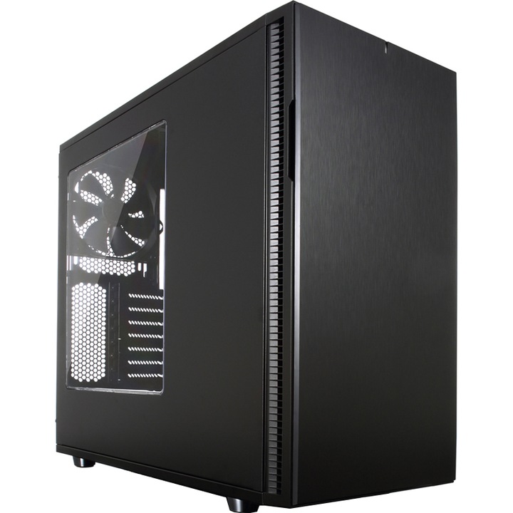 Кутия Fractal Design Define R5 Blackout Edition Window, Middle Tower, Без захранващ блок, Черна