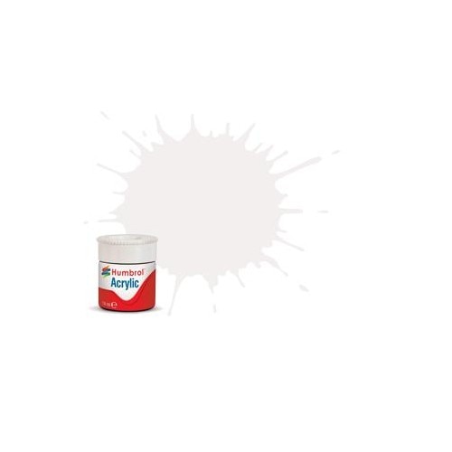 Vopsea modelism Humbrol 0022 Acrilic Numar 22 White Gloss 12 ml