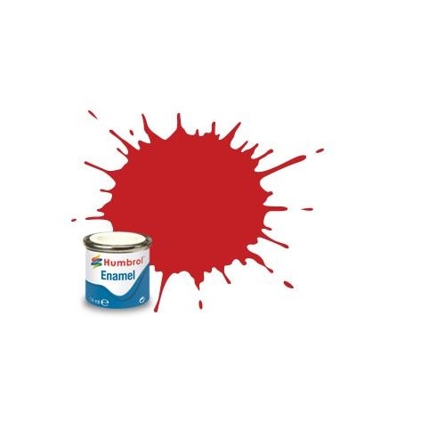 Vopsea modelism Humbrol 6608 Email Numar 220 Italian Red Gloss 14 ml
