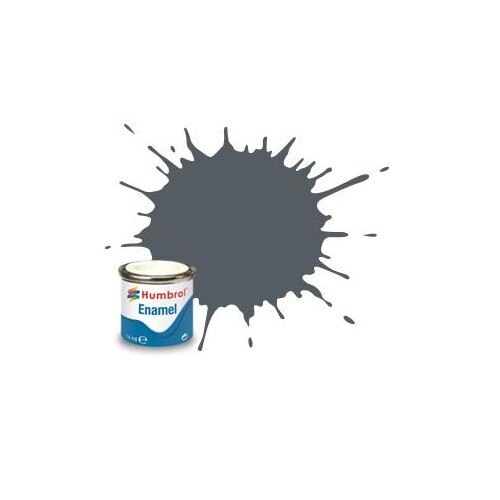 Vopsea modelism Humbrol 1376 Email Numar 125 US Dark Grey Satin 14 ml
