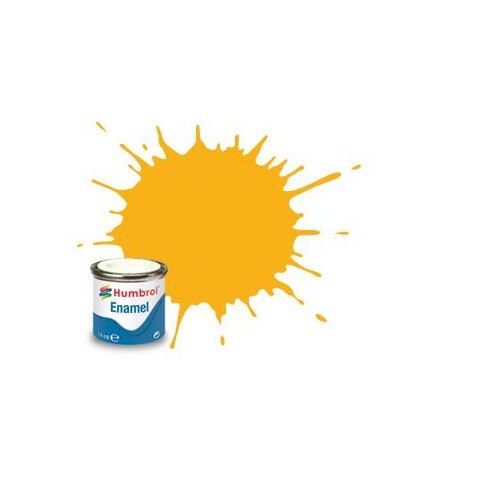 Vopsea modelism Humbrol 1674 Email Numar 154 Insignia Yellow Matt 14 ml
