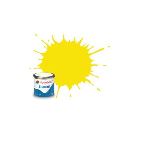 Vopsea modelism Humbrol 1095 Email Numar 99 Lemon Matt 14 ml