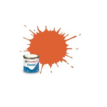 Vopsea modelism Humbrol 0905 Email Numar 82 Orange Lining Matt 14 ml Vopsea modelism Humbrol 0905 Email Numar 82 Orange Lining Matt 14 ml