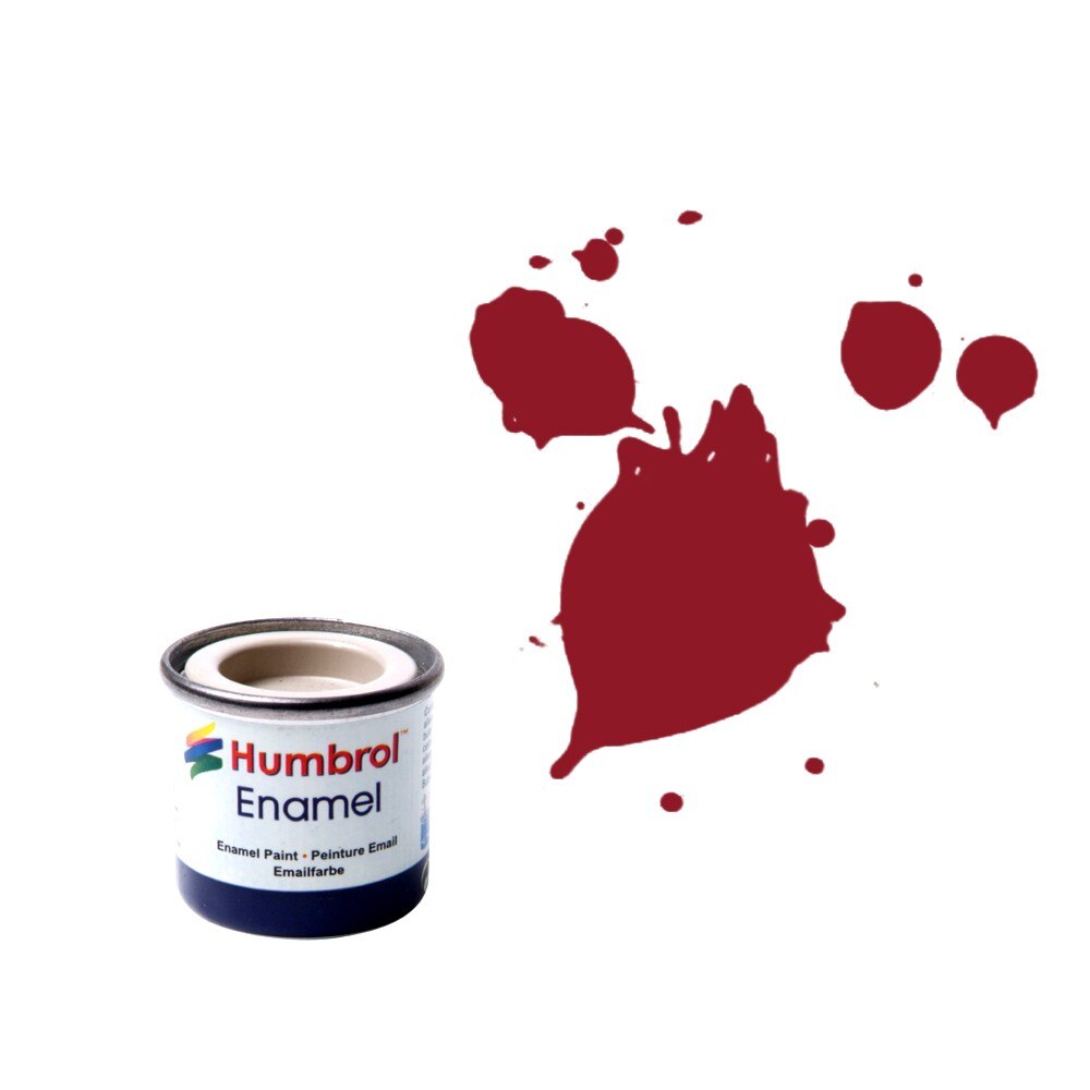 Vopsea modelism Humbrol 0223 Email Numar 20 Crimson Gloss 14 ml