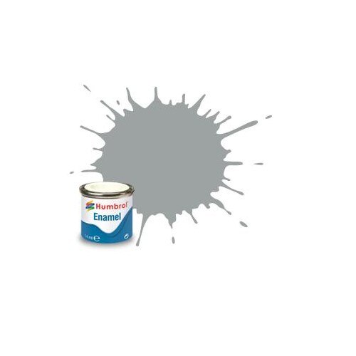 Vopsea modelism Humbrol 1420 Email Numar 129 US Gull Grey Satin 14 ml