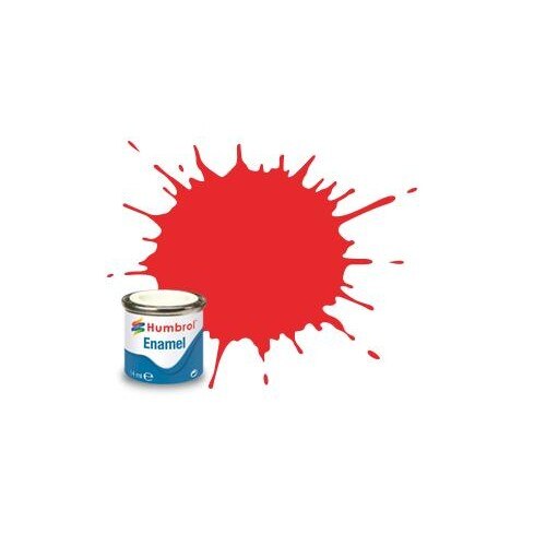 Vopsea modelism Humbrol 7105 Email Numar 209 Fluorescent Fire Orange Gloss 14 ml